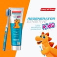 thumbnail image 3 of 3 white striped dental floss 50 meters (mint flavor, removes plaque and freshens breath) + 3 packs of children's gel toothpaste, with support (natural fruit flavor, enamel regeneration and sensitivit, 3 of 4