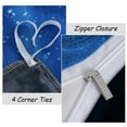 thumbnail image 7 of PiccoCasa Galaxy Sky Cosmos Queen Size 3pcs Bedding Quilt Duvet Cover Set Royal Blue, 7 of 7