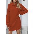 thumbnail image 2 of LAICAIW Robe Chandail Longue Ample à Col Roulé Oversize pour Femmes, 2 of 7