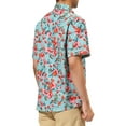 thumbnail image 3 of INSPIRE CHIC Men's Shirts Short Sleeve Floral Print Button Up Point Collar Hawaiian Shirt 50 Mint Red, 3 of 6