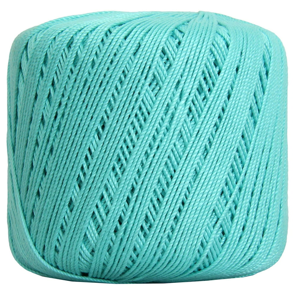 Threadart 100 Pure Cotton Crochet Thread SIZE 3 Color 22 AQUA