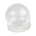 thumbnail image 4 of DOLITY Glass Display Dome Glass Globe Cover Stand for Rocks Collectibles DIY Crafts White flat base, 4 of 8