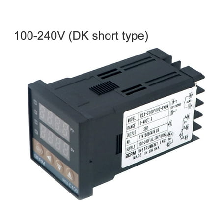 

OWSOO PID Digital Intelligent Controller REX-C100FK02-V*DN 0-400°C K Type Input SSR Output ( DK short)