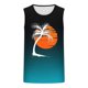 thumbnail image 4 of Camiseta sin mangas de cuello redondo para hombre, estampada, informal, deportiva, elástica, de moda, de poliéster., 4 of 4