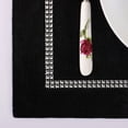 thumbnail image 4 of Piccocasa 12" x 16" Sparkle Luxury Diamante Placemat Table Mat Velvet Wedding Black, 4 of 6