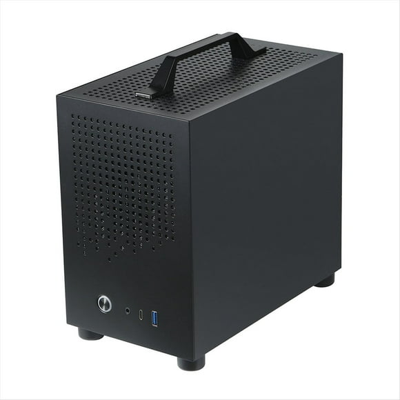 Caja para PC Micro-ITX SKTC A17 SGCC Caja para Computadora Compatible con Micro-ITX Mini PC Negro