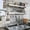 Silver-3 Tier Style A, variant on Black 3 Tier Style B Over Sink Dish Drying Rack, Expandable Stainless Steel Kitchen Organizer