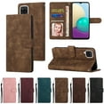 thumbnail image 3 of Samsung A12 Wallet Case, Luxury RFID Blocking Card Holder Slot, Stand Premium PU Leather & Soft TPU Back Shockproof Flip Folio Book Magnetic Cover For Samsung Galaxy A12, Brown, 3 of 10