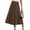 Brown, variant on Women's High-Waist A-Line Midi Skirt for Summer - Fit and Flare Flowy Casual Skirt