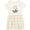 Natural with Stripes, variant on Inktastic Big Sister Again Announcement Girls Toddler Dress