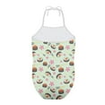 thumbnail image 5 of FOR U DESIGNS Sushi Cherry Blossom One Piece Swimsuit for Girls Breathable Quick Dry Beach Bathing Suit Size 5-6 Personalized Off Shoulder Halter Neck Swimwear, 5 of 6