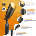 thumbnail image 3 of Gardenreet Solid Brass Landscape Spotlight,12V Low Voltage Uplight Outdoor LED Landscape Light Fixture Without Bulb, 3 of 8