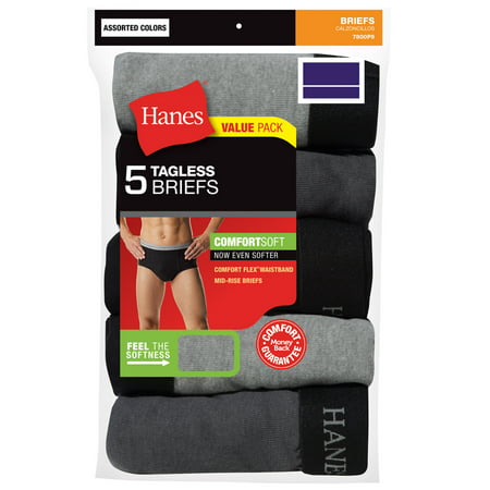 Hanes - Big Mens Dyed Fashion Briefs P5 7800PB - Walmart.com - Walmart.com