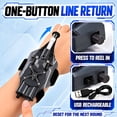 thumbnail image 5 of Tigozz Spider Web Shooter Toy for Kids, USB Rechargeable Black Wrist Launcher, Auto Reel, Suction Cup, 2 Gloves, Black & Red Web Pattern for Role Play, 5 of 9