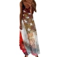 thumbnail image 2 of OAVQHLG3B Womens Dresses Sun Dresses Women Summer Casual 4th of July Outfits American flag s Summer Casual Beach Sleeveless Suspenders Printing Dress, 2 of 5