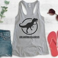 thumbnail image 2 of Grandmasaurus Tank Top, Ladies Racerback Tank Top, Grandma Tank, Grandmother Tank, Dinosaur Tank, Heather Gray, Medium, 2 of 3