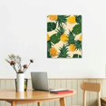 thumbnail image 3 of JRXY Pineapples Leaves Decorative Wall Art Canvas Print for Living Room Bedroom Home Office Wall Decor, Set of 2 (16x20 in / 12x16 in) 12x16 in, 3 of 5