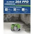thumbnail image 4 of ALORAIR LGR Commercial Dehumidifier 264 PPD with Pump, Up to 3,000 Sq.Ft Industrial Dehumidifier, Compact, Portable, for Water Damage Restoration, Basement, Crawl Space, Green, 4 of 7