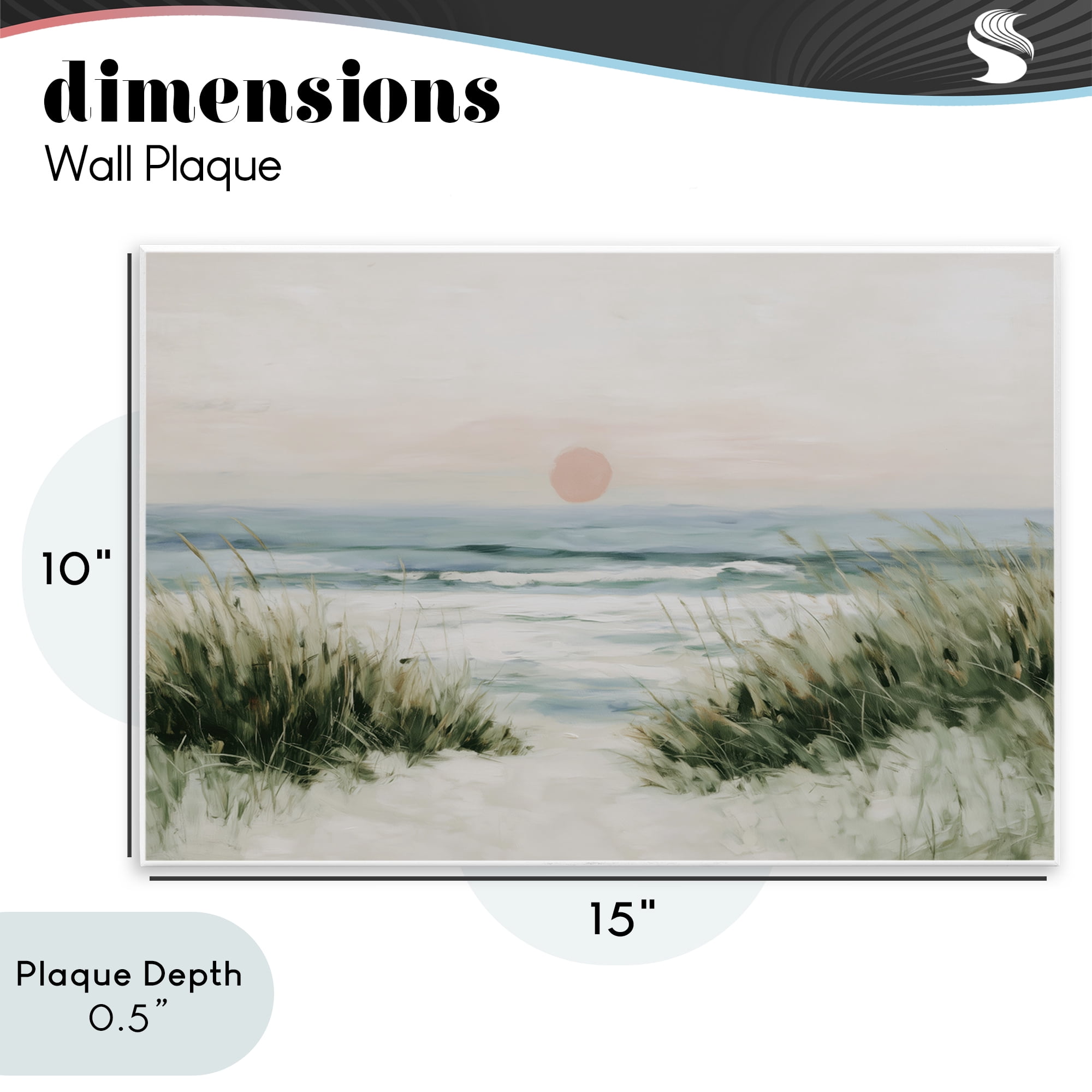 Stupell Industries Coastal Dunes with Wild Beach Grass Wall Plaque Art, design by Chromatic Storm Studio