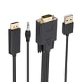thumbnail image 4 of Câble Adaptateur VGA vers DisplayPort avec Bande Audio Alimentation, Longueur : 1,8m, 4 of 4