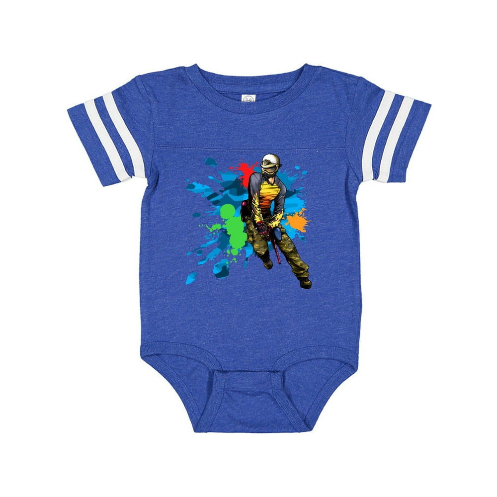 INKtastic Inktastic Paintball Splatter Infant Short Sleeve Bodysuit