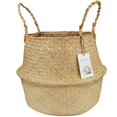thumbnail image 2 of PENGXIANG Seagrass Weaving Foldable Home Storage Bucket Toy Sundries Clothes Plants Basket, 2 of 4