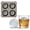4-Cavity, variant on Baseball Silicone Ice Ball Molds, 3D Stitched Slow-Melting Ice Sphere Maker for Baseball Fans & Home Bar