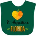 thumbnail image 3 of Inktastic St. Augustine Florida Orange in Heart Boys or Girls Baby Bib, 3 of 4