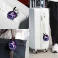 thumbnail image 6 of Starry Unicorn 2Pcs PU Leather Round Luggage Tags with Privacy Cover and Name ID Tag for Suitcase, Handbags, Backpacks, School Bags, 6 of 6