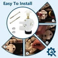 thumbnail image 4 of 2 Pcs 385314349 Kit de Valve d'Eau pour Toilettes RV Remplacement pour Toilettes à Pédale pour Véhicule Récréatif, Remorque, Bateau / Performance Premium en Prévention des Fuites / Résistance au Gel Accrue, 4 of 5