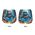 thumbnail image 3 of Rateoe Colorful Underwater Shark Printed 2 in 1 Women's Workout Shorts for Athletic Gym Running Shorts with Phone Pockets-Small, 3 of 7