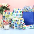 thumbnail image 4 of 100 Sheets Happy Birthday Tissue Paper, 20x14in Colorful Happy Birthday Lettering Festival Gift Wrap Paper for Baby Shower, Birthday Celebration Party Decor Gift Bag Fillers, 4 of 8