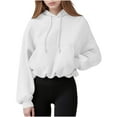 thumbnail image 2 of Viadha Womens Zip Up Hoodies Oversized Sweatshirts Fall Fashion Casual Long Sleeve Solid Jackets 2025 Winter Clothes Outfits with Pockets, 2 of 9