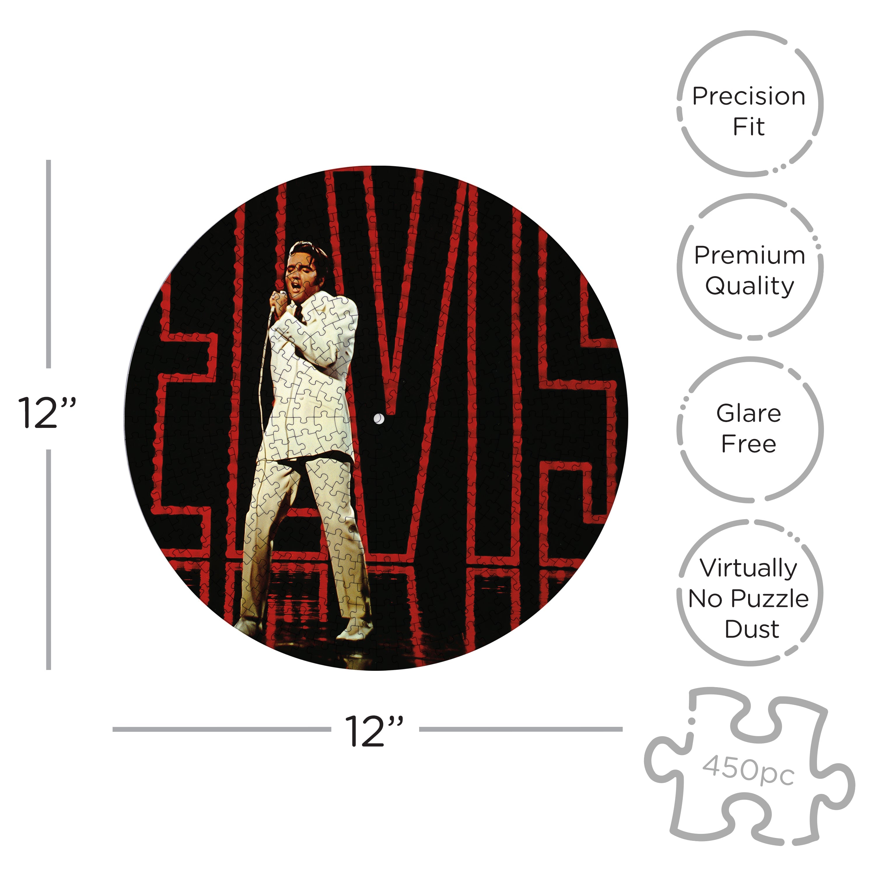 Elvis Presley 68' Comeback Album 450 Piece Jigsaw Puzzle