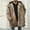 Yellow, variant on Wangsaura Men's Faux Fur Coat Jacket Winter Warm Long Sleeve Fuzzy Hood Overcoat Thicken Soft Outerwear