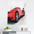 thumbnail image 1 of Modern Tapestry, Red Super Sports Car Lifestyle Automobile Transport Modern Urban City Life Theme, Fabric Wall Hanging Decor for Bedroom Living Room Dorm, 5 Sizes, Red White Black, by Ambesonne, 1 of 1