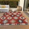 thumbnail image 6 of Addison Rugs Chantille Indoor/Outdoor Transitional Southwest Red Washable Rectangle Rug, 9' x 12', 6 of 6