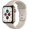 thumbnail image 1 of Pre-Owned Apple Watch Series 5 (GPS + LTE) 40mm Gold Stainless Steel Case & Stone Sport Band ( Fair), 1 of 1