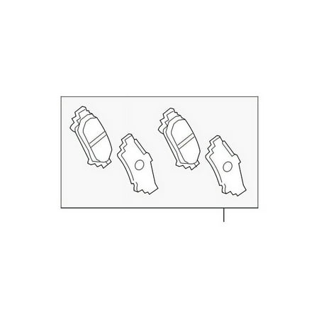 Genuine OE Toyota Brake Pads - 04466-02430