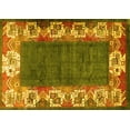 thumbnail image 1 of Ahgly Company Machine Washable Indoor Rectangle Persian Yellow Traditional Area Rugs, 8' x 12', 1 of 4