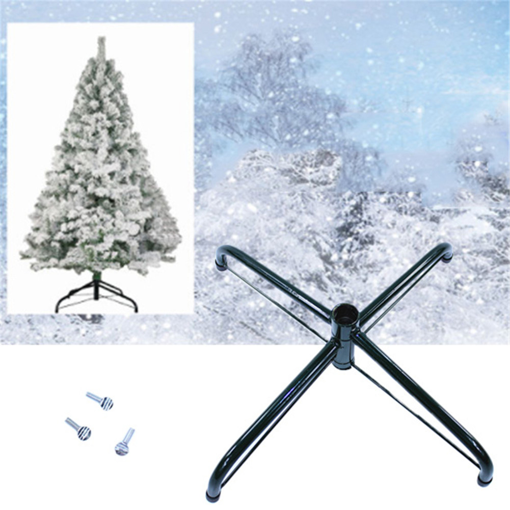 Folding Christmas Tree Metal Stand Base Rack Accessories for Christmas ...