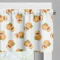 thumbnail image 5 of Ambesonne Peach Valance & Curtain, Freshly Picked Drupes, 55"x45", Pale Orange Green, 5 of 6