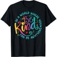 thumbnail image 2 of 100% Cotton Be Kind Positive Quote Choose Kindness Floral Men Women Kids T-Shirt, 2 of 5