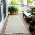 thumbnail image 6 of Addison Rugs Chantille Indoor/Outdoor Transitional Chevron Ivory Washable Runner Rug, 2'3" x 7'6", 6 of 6