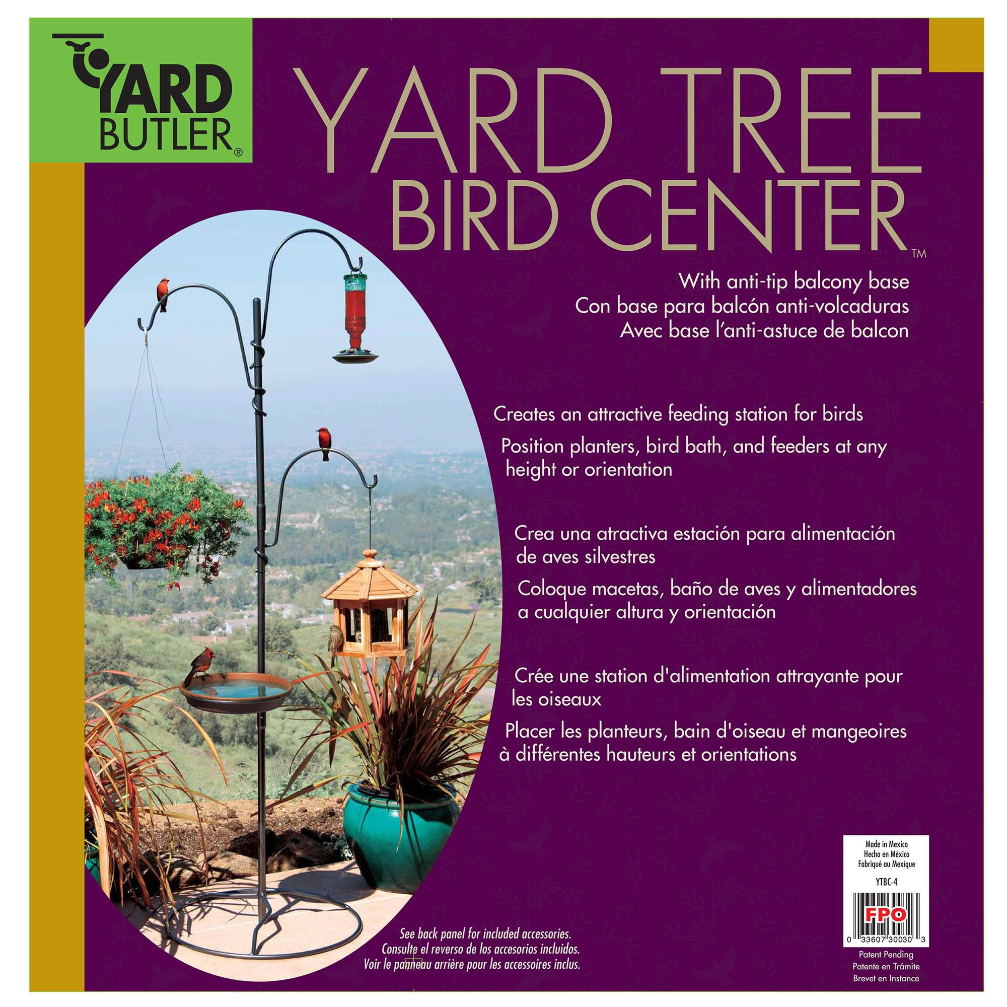 Yard Butler Ytbc 4 Adjustable Freestanding Bird Feeding Station