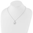 thumbnail image 3 of Primal Silver Sterling Silver Polished 0.03 Cttw Diamond Necklace, 3 of 5