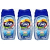 TUMS Smoothies Antacid Relief Calcium Smooth Dissolving Tablets, Assorted Fruit Flavor, 750 mg, 60 Tablets pack of 3