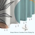 thumbnail image 6 of Brown Boho Abstract and Plant Pattern Shower Curtain 36"x72" ,Bathroom Decorative Shower Curtains Set with 12 Hooks,Modern Waterproof Washable Shower Curtain, 6 of 6
