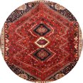 thumbnail image 1 of Ahgly Company Machine Washable Indoor Round Traditional Rust Pink Area Rugs, 4' Round, 1 of 7