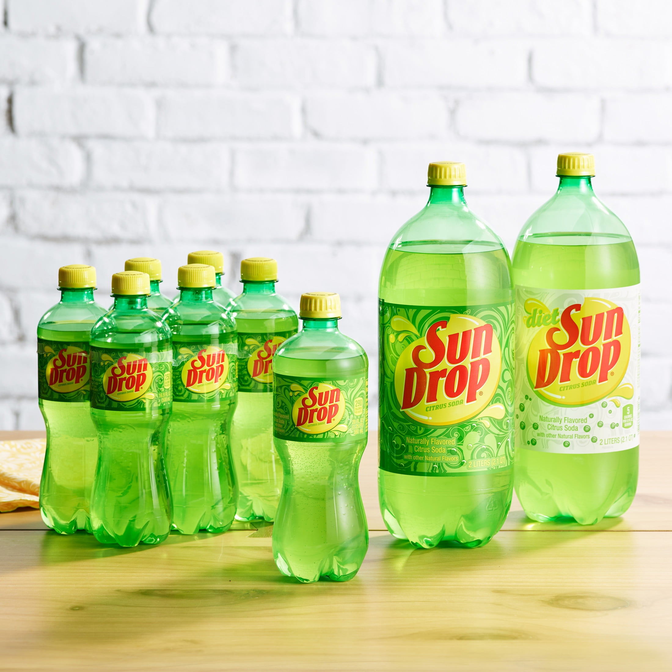 Sun Drop Cherry Lemon Citrus Soda Pop, 20 fl oz, Bottle